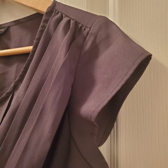 Banana Republic draped grey top - Picture 7 of 9